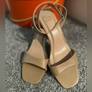 a new day Women's Beige ankle Strap Sandals